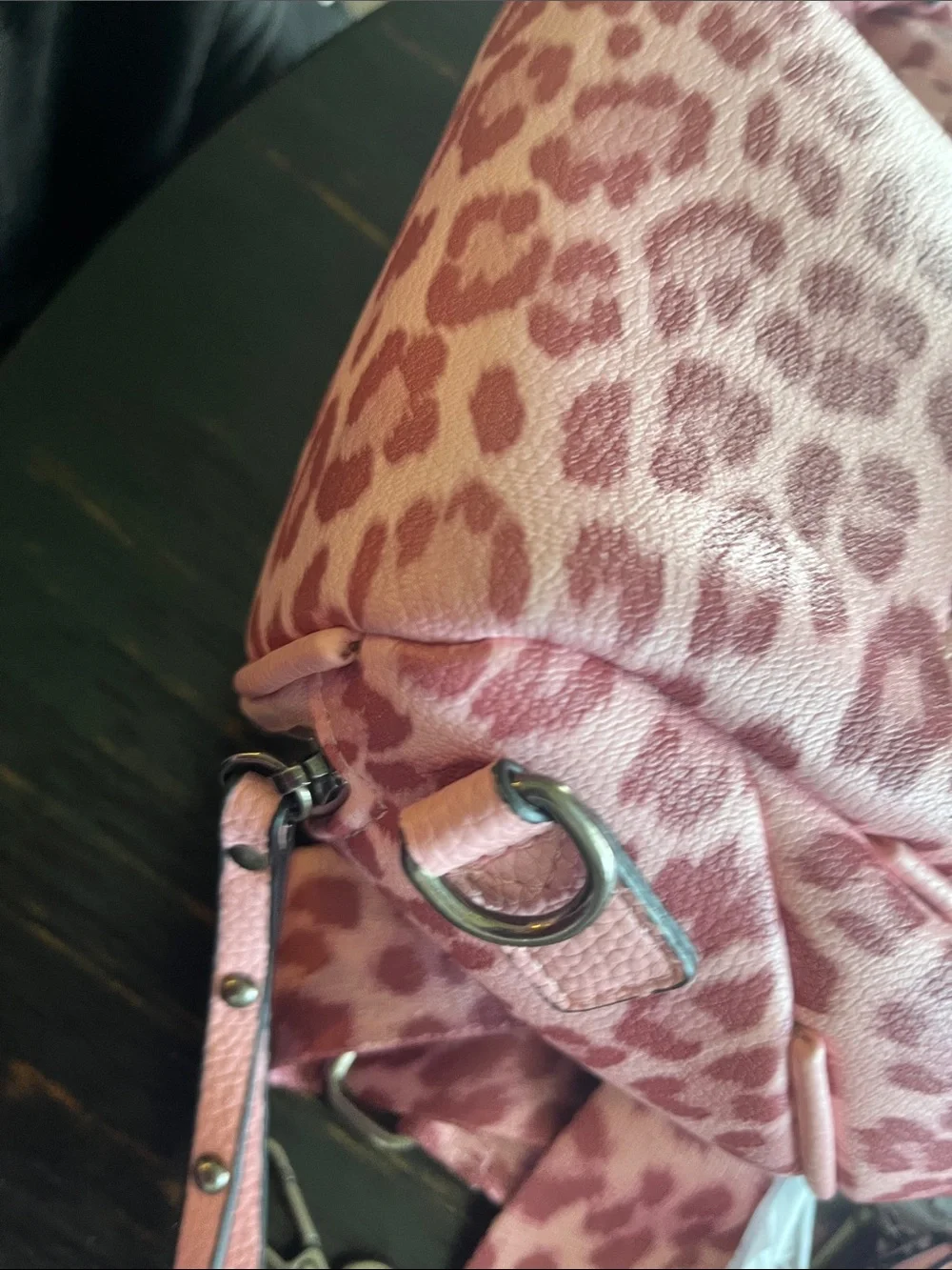 Montana West Pink Leopard Print Bum Bag with Zip